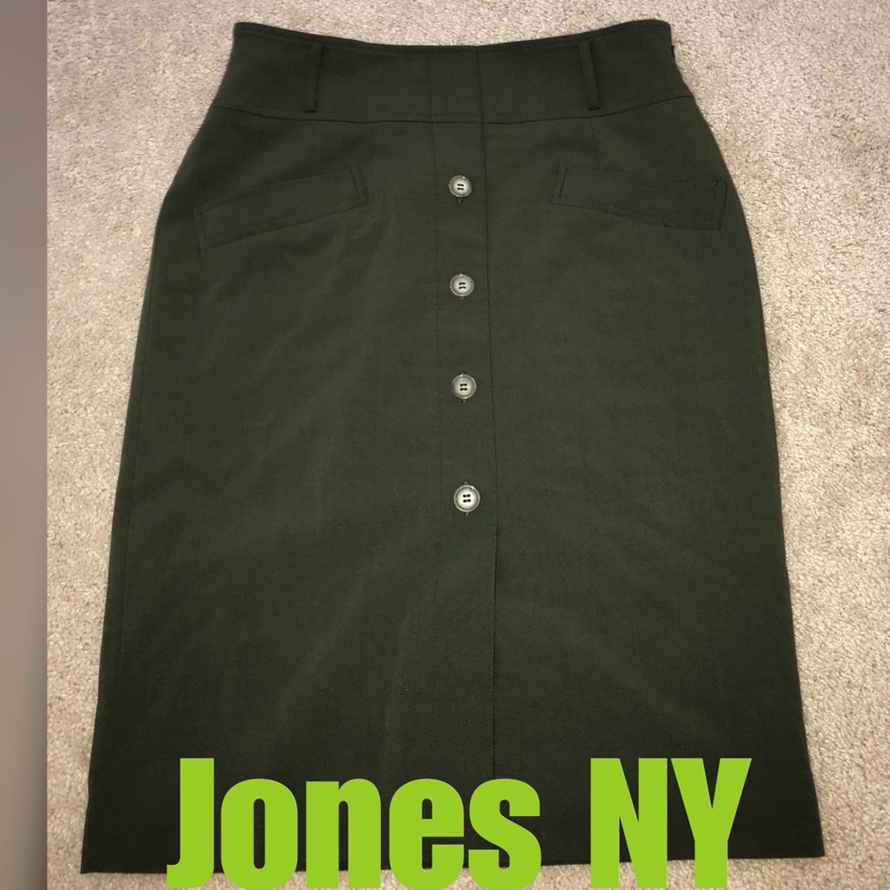 Jones NY Olive Green Work Skirt 6